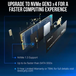 Disco Duro M.2 PNY CS1030 250GB PCIe Gen3 x4 NVMe SSD