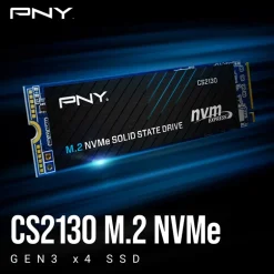Disco Duro M.2 PNY CS2130 2TB PCIe Gen3 x4 NVMe SSD