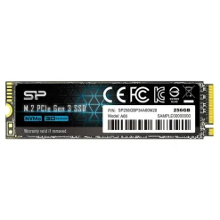 Disco Duro M.2 Silicon Power P34A60 256GB PCIe Gen3x4 NVMe 1.3