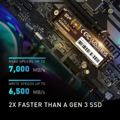 Disco Duro M.2 Silicon Power US75 1TB PCIe Gen4 x4 NVMe SSD