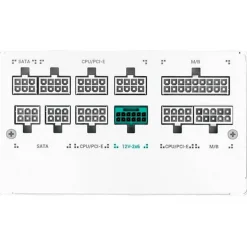 Fuente/PSU DeepCool GamerStorm PN850M 80 Plus Gold 850W ATX 3.1 PCIE 5.1 Modular Blanca