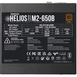Fuente/PSU Gamdias Helios M2-650B 80 Plus Bronze 650W ATX 3.1