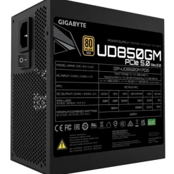 Fuente/PSU Gigabyte UD850GM PG5 V2 80 Plus Gold 850W ATX 3.1 PCIE 5.1 Modular