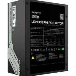 Fuente/PSU Gigabyte UD1600PM PG5 AI TOP 80 Plus Platinum 1600W ATX 3.1 PCIE 5.0 Modular