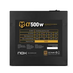 Fuente/PSU Nox Hummer Alpha 80 Plus Bronze 500W