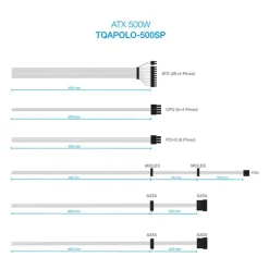 Fuente/PSU Tooq TQAPOLO-500SP 500W