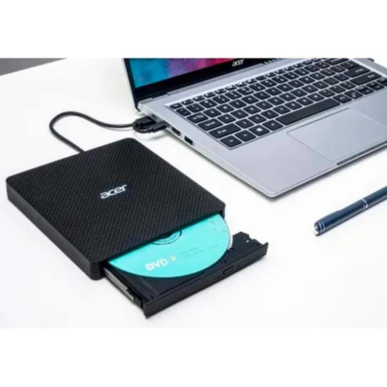 Grabadora Acer CD/DVD Portatil USB 3.0 Negro