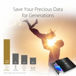 Grabadora Asus ZenDrive 08U7M-U / Negro