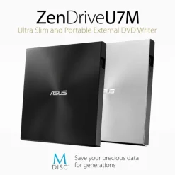 Grabadora Asus ZenDrive 08U7M-U / Negro