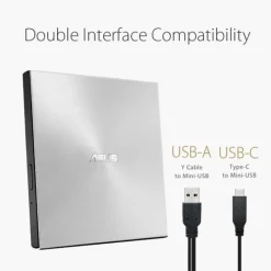 Grabadora Asus ZenDrive U7M / Plata