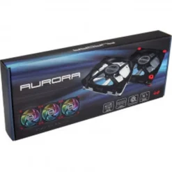 In Win Aurora RGB LED Triple Pack Negro / Blanco - Ventilador 12 cm