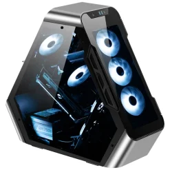 Jonsbo TR03-G Silver Cristal Templado - Caja/Torre