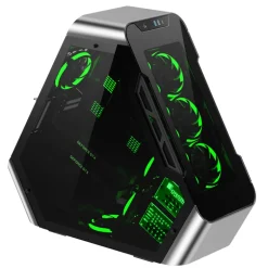 Jonsbo TR03-G Silver Cristal Templado - Caja/Torre