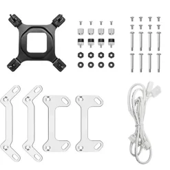 Kit Refrigeración Líquida DeepCool Mystique 240 ARGB 240mm LCD Blanco