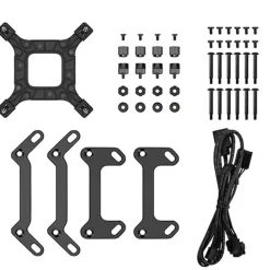Kit Refrigeración Líquida DeepCool LP360 ARGB 360mm LCD Negro