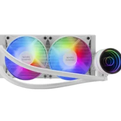 Kit Refrigeración Líquida Mars Gaming MLONE240W FRGB Blanco