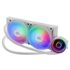 Kit Refrigeración Líquida Mars Gaming MLONE240W FRGB Blanco