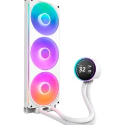 Kit Refrigeración Líquida NZXT Kraken Elite 420 RGB LCD Display Blanco