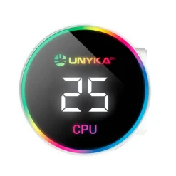 Kit Refrigeración Líquida Unykach Aquastorm 240 Display Temperatura Blanco