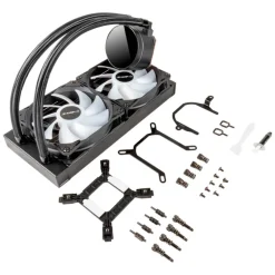 Kit Refrigeración Líquida Unykach Aquastorm 240 Display Temperatura Negro