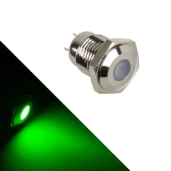 Lamptron SW2003-S 18mm Verde Versión Plateada - Led