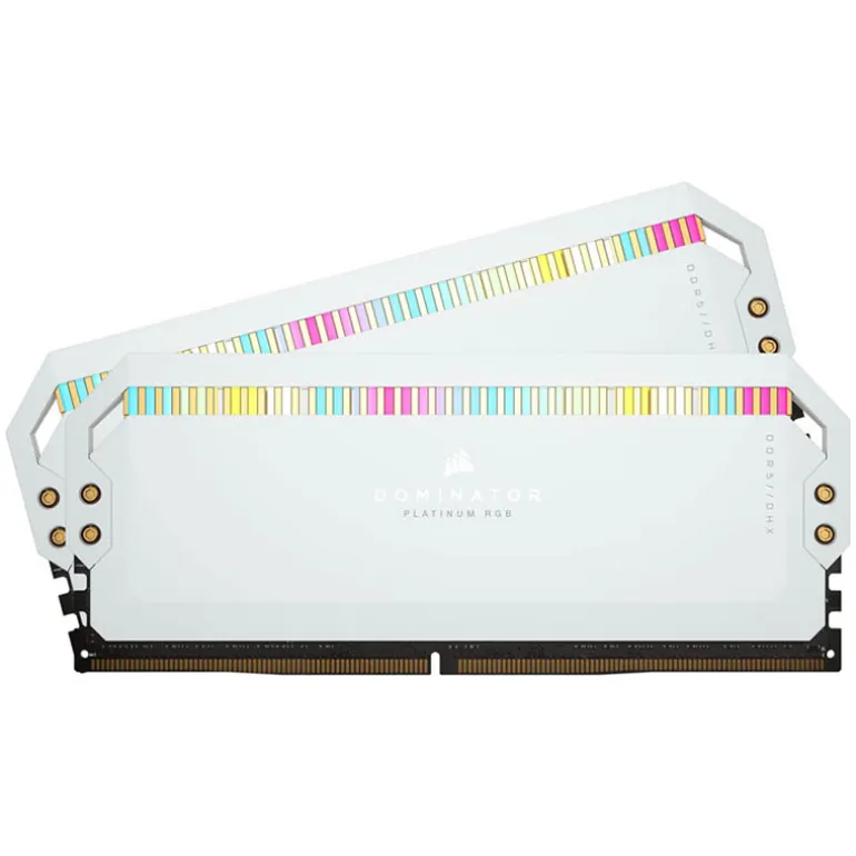 Memoria DDR5 Corsair Dominator Platinum RGB 64GB 2x32GB 5600MHz CL40 Blanco