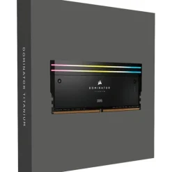 Memoria DDR5 Corsair Dominator Titanium RGB 32GB 2x16GB 6400MHz CL32 XMP Negro