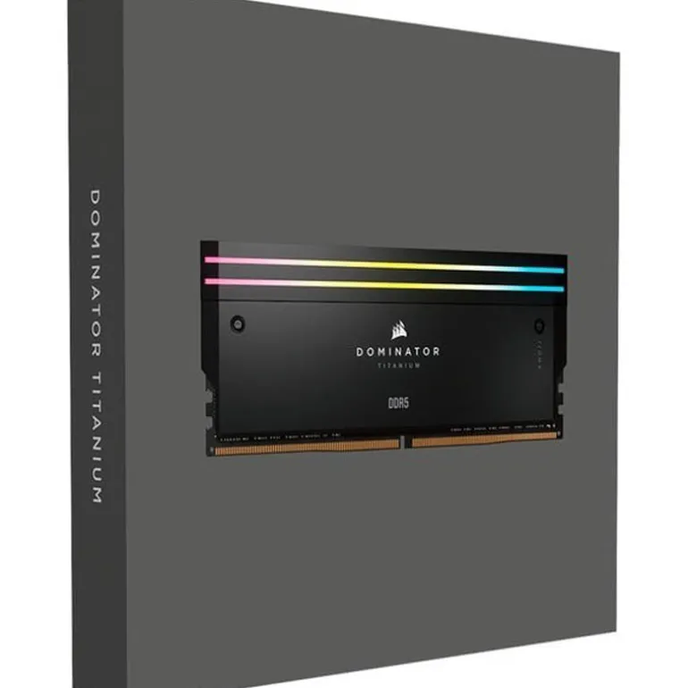 Memoria DDR5 Corsair Dominator Titanium RGB 32GB 2x16GB 6400MHz CL32 XMP Negro