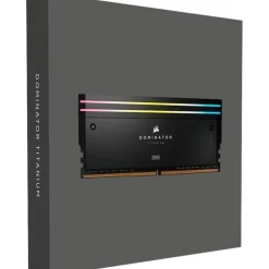 Memoria DDR5 Corsair Dominator Titanium RGB 64GB 2x32GB 6000MHz CL30 XMP Negro