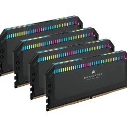 Memoria DDR5 Corsair Dominator Platinum RGB 64GB 4x16GB 6600MHz CL32 XMP Negro
