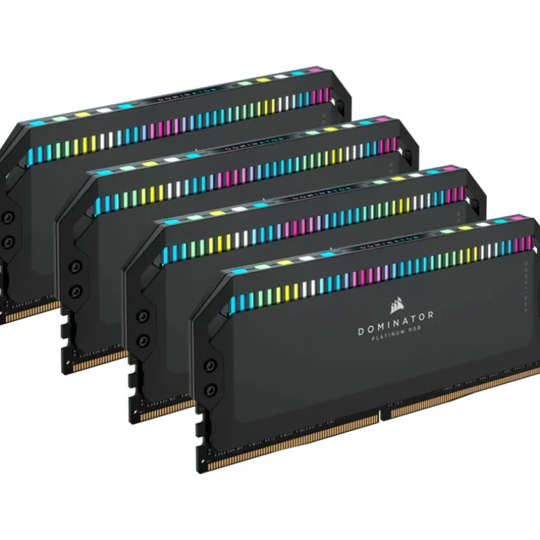 Memoria DDR5 Corsair Dominator Platinum RGB 64GB 4x16GB 6600MHz CL32 XMP Negro