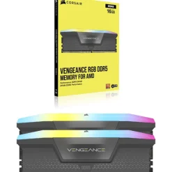 Memoria DDR5 Corsair Vengeance RGB 32GB 2x16GB 6000MHz CL28 EXPO-XMP Gris