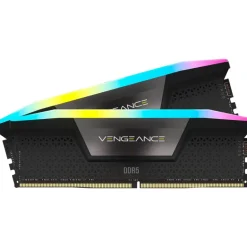 Memoria DDR5 Corsair Vengeance RGB 32GB 2x16GB 6600MHz CL38 XMP Negro