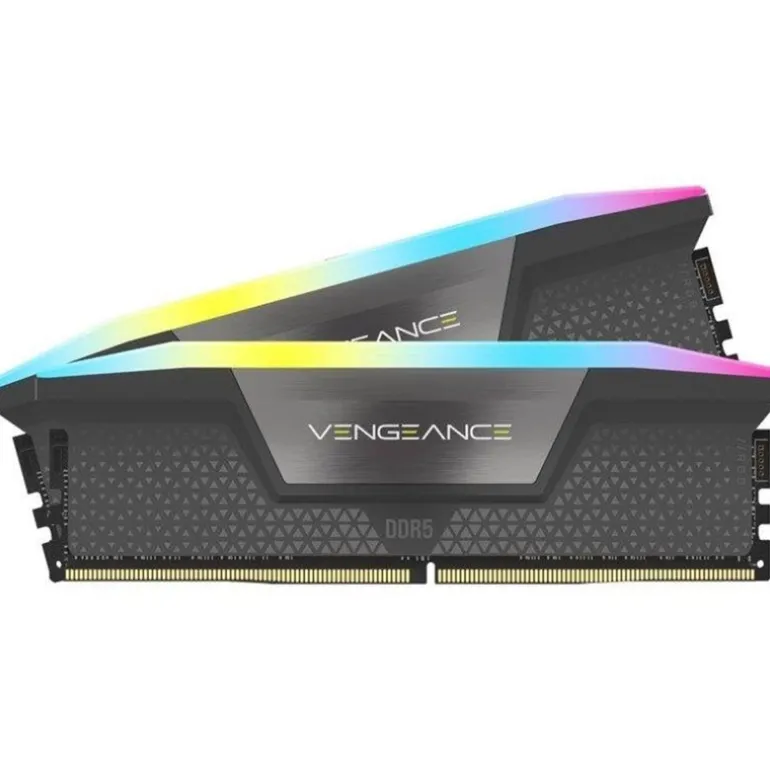 Memoria DDR5 Corsair Vengeance RGB 64GB 2x32GB 5600MHz CL40 EXPO-XMP Gris
