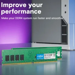 Memoria DDR4 Crucial Classic 16GB 1x16GB 3200MHz CL22 Verde Tray