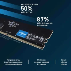Memoria DDR5 Crucial 32GB 1x32GB 4800MHz CL40