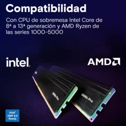 Memoria DDR4 Crucial Pro 16GB 1x16GB 3200MHz CL22 Tray