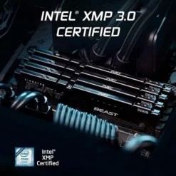 Memoria DDR5 Kingston Fury Beast 128GB 4x32GB 5200MHz CL40 XMP Negro