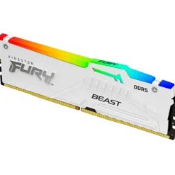 Memoria DDR5 Kingston Fury Beast RGB 16GB 1x16GB 6000MHz CL30 EXPO-XMP Blanco