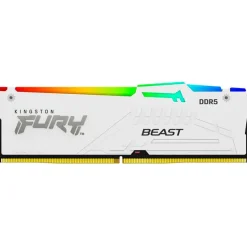 Memoria DDR5 Kingston Fury Beast RGB 16GB 1x16GB 6000MHz CL30 EXPO-XMP Blanco