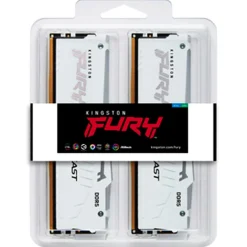 Memoria DDR5 Kingston Fury Beast RGB 32GB 2x16GB 5600MHz CL36 EXPO-XMP Blanco