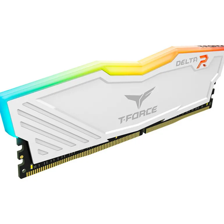 Memoria DDR4 Team Group T-Force Delta RGB 16GB 1x16GB 3200MHz CL16 Blanco