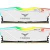 Memoria DDR4 Team Group T-Force Delta RGB 16GB 2x8GB 3600MHz CL18 XMP Blanco