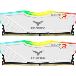 Memoria DDR4 Team Group T-Force Delta RGB 16GB 2x8GB 3600MHz CL18 XMP Blanco