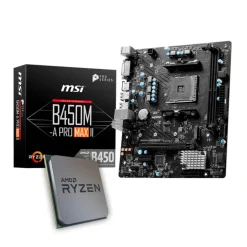 Pack  AMD Ryzen 5 4650G 4.2GHz Tray + MSI B450M-A PRO