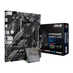 Pack AMD Ryzen 5 5500GT 4.4GHz Tray + Asus Prime B550M-K ARGB