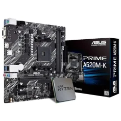 Pack  AMD Ryzen 5 5500GT 4.4GHz Tray  + Asus Prime A520M-K