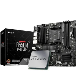 Pack  AMD Ryzen 7 5700X 4.6GHz Tray + MSI B550M PRO-VDH