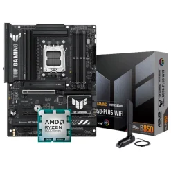 Pack AMD Ryzen 7 9850X3D 5.6GHz Tray + Asus TUF Gaming B850-PLUS WIFI