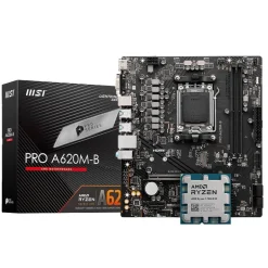 Pack  AMD Ryzen 7 7800X3D 5.0GHz Tray + MSI PRO A620M-B Socket AM5